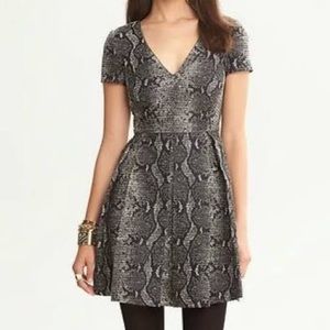 Banana republic heritage snake print dress